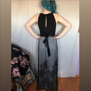 Grey and Black dress